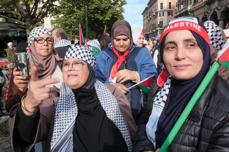 corteo pro palestina a roma 9