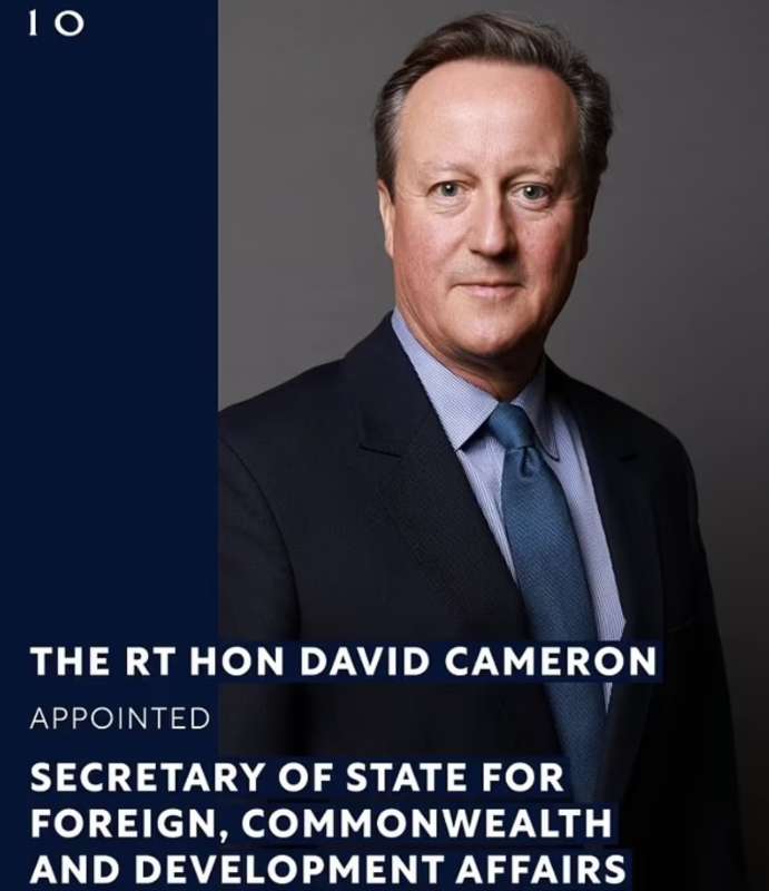 DAVID CAMERON MINISTRO DEGLI ESTERI