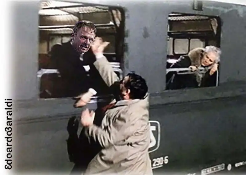 FRANCESCO LOLLOBRIGIDA E IL FRECCIAROSSA - MEME BY EDOARDOBARALDI 