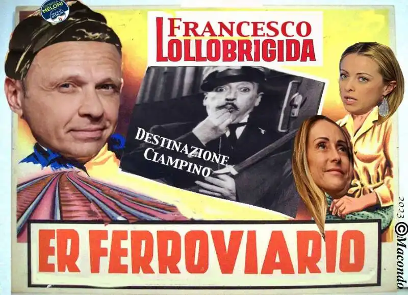 FRANCESCO LOLLOBRIGIDA - ER FERROVIARIO - VIGNETTA BY MACONDO 