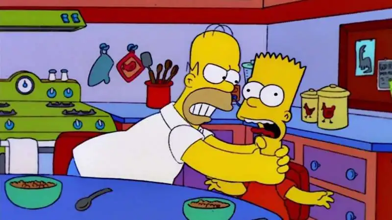 homer strangola bart 4