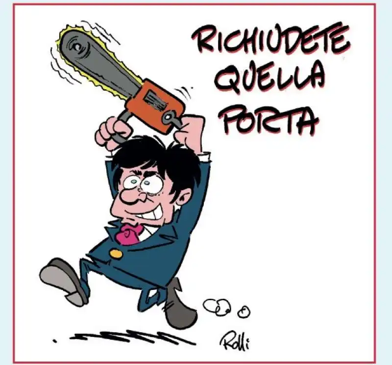 javier milei   vignetta by rolli per il giornalone   la stampa 