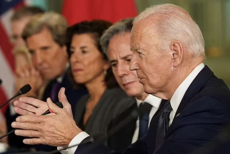 joe biden durante l incontro con xi jinping