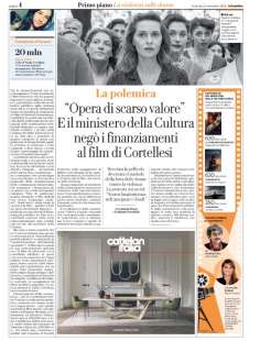 L ARTICOLO DI REPUBBLICA SUI MANCATI FINANZIAMENTI AL FILM DI PAOLA CORTELLESI