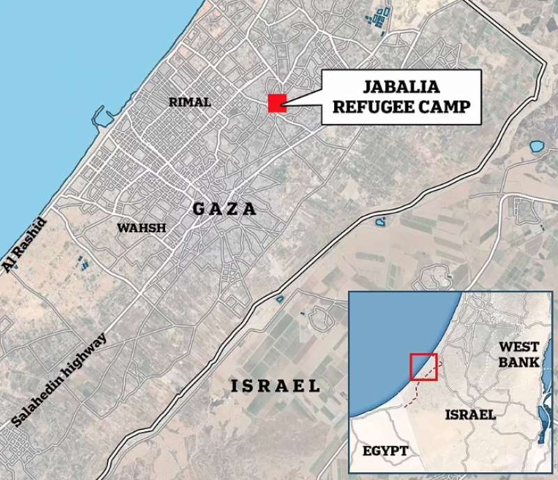 l attacco israeliano al campo profughi di jabalia striscia di gaza 15