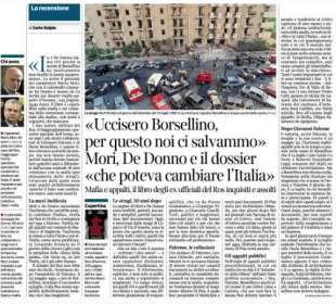 la recensione di carlo vulpio sul corriere della sera del libro di mario mori giuseppe de donno