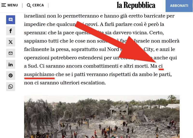 la repubblica, ci auspichiamo