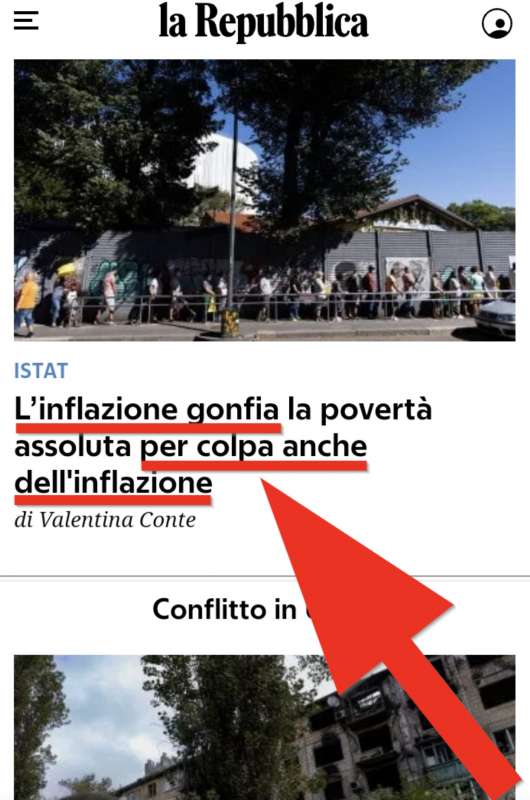 la repubblica, l'inflazione e colpa dell'inflazione