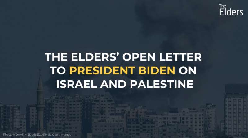 lettera di the elders a joe biden su israele e palestina