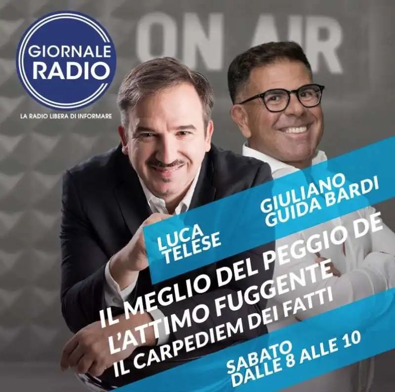 LUCA TELESE - GIULIANO GUIDA BARDI - L ATTIMO FUGGENTE - GIORNALE RADIO