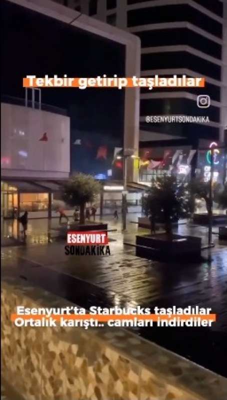 manifestanti filo palestinesi attaccano starbucks a istanbul 4