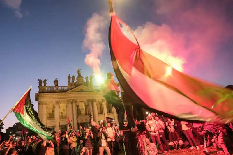 manifestazione nazionale per la palestina   roma   5