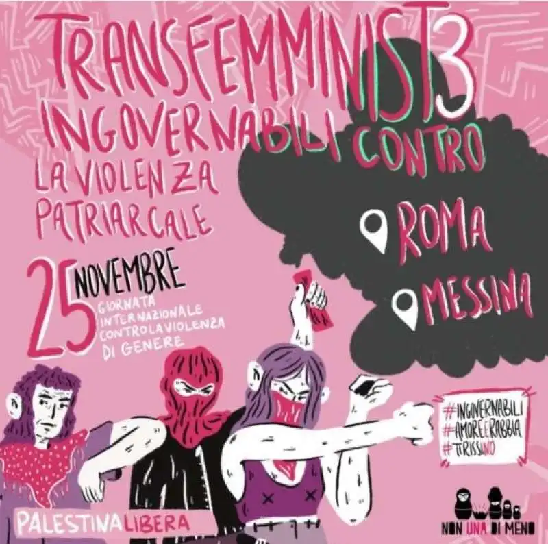 MANIFESTO MANIFESTAZIONE FEMMINISTE 25 NOVEMBRE 2023