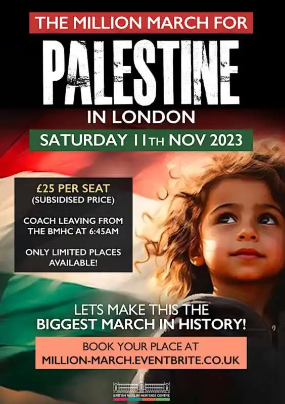 marcia per la palestina a londra

