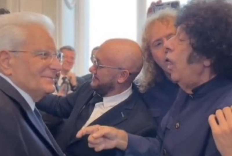 mattarella con i cugini di campagna