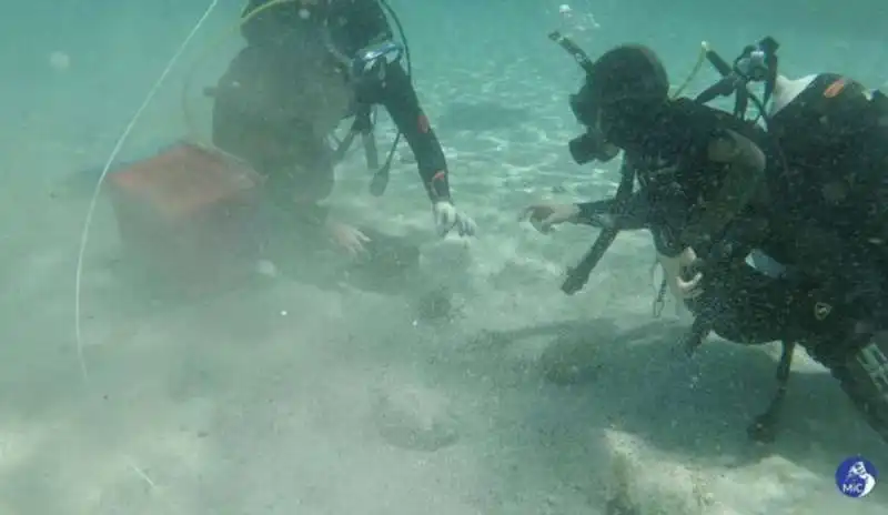 monete di bronzo trovate sul fondale in sardegna    1