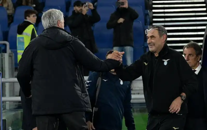 mourinho sarri lazio roma