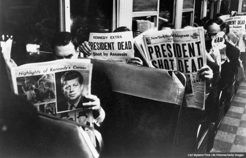 new york world telegram kennedy shot dead