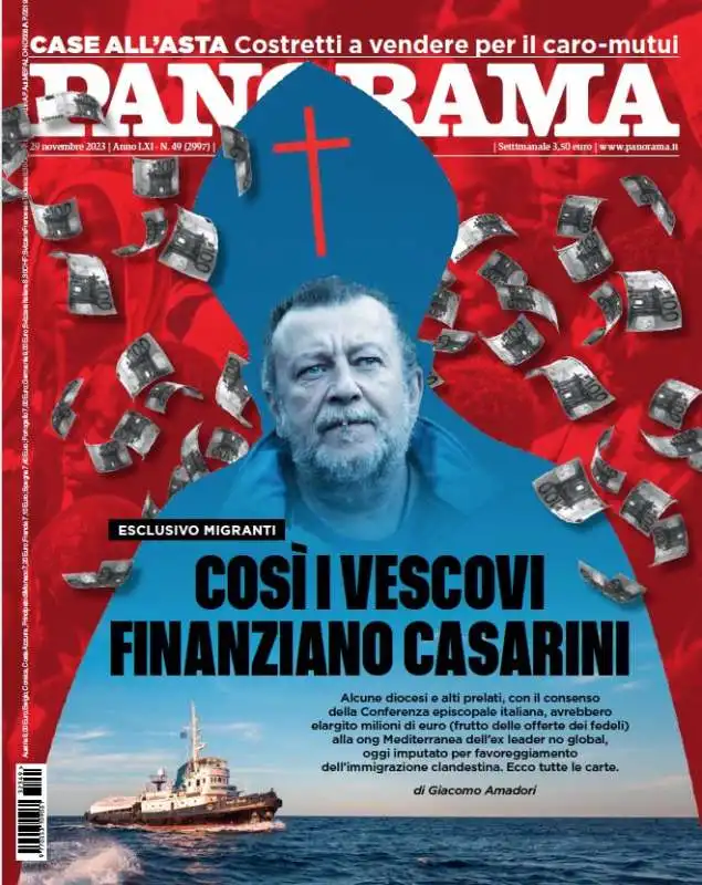 panorama - i finanziamenti dei vescovi a luca casarini