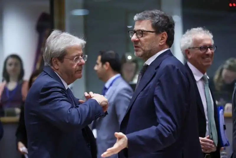 paolo gentiloni giancarlo giorgetti 