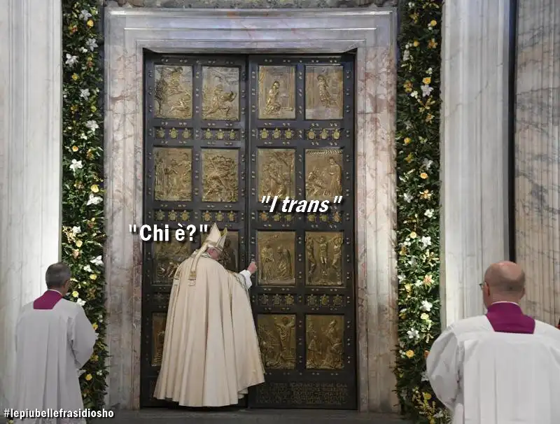 PAPA FRANCESCO E I TRANS - MEME BY OSHO