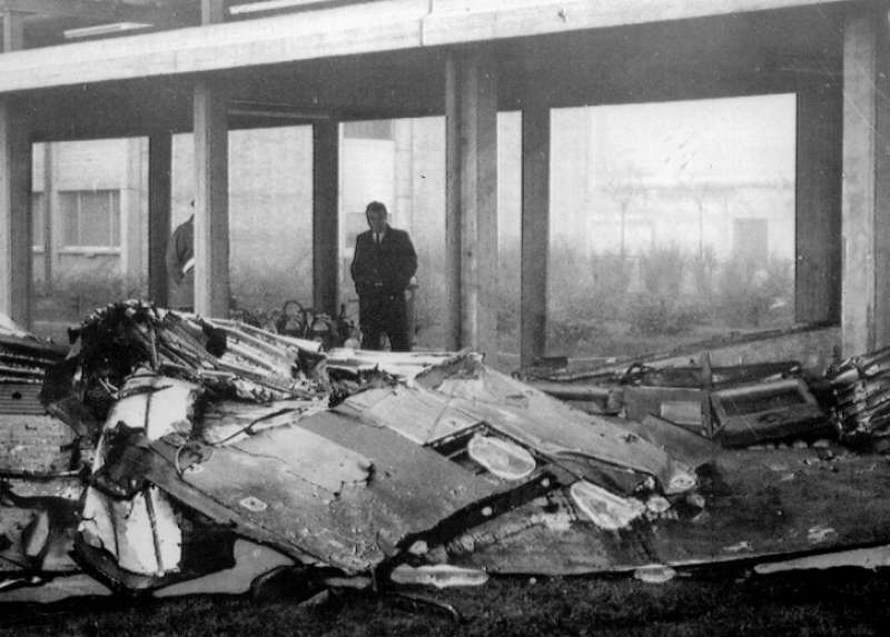 resti dell argo 16 precipitato a marghera il 23 novembre 1973