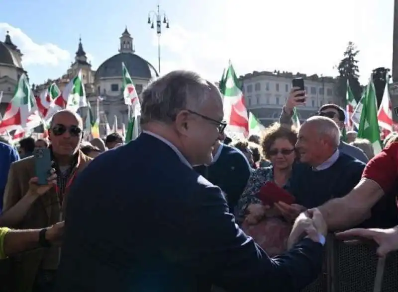 roberto gualtieri a piazza del popolo