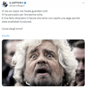 tweet su beppe grillo da fazio 2