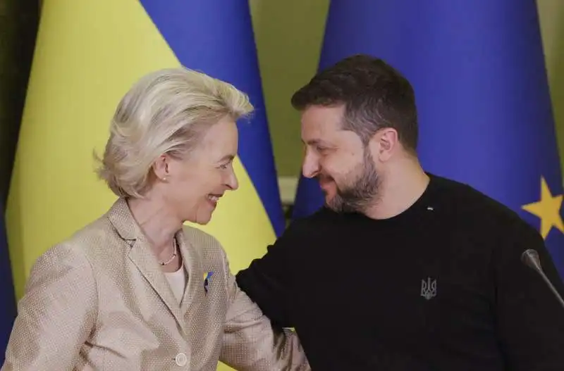 URSULA VON DER LEYEN VOLODYMYR ZELENSKY 