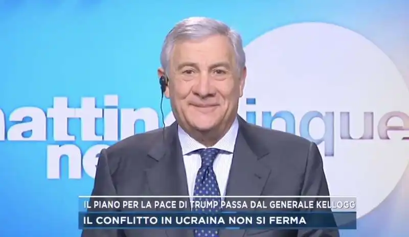 ANTONIO TAJANI A MATTINO CINQUE