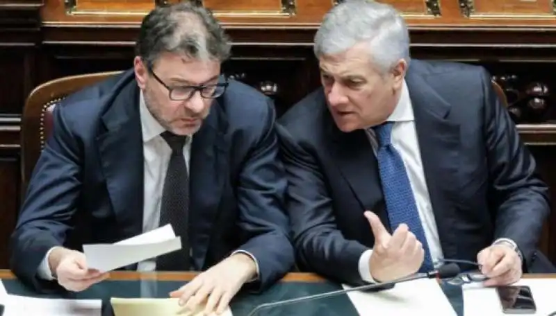  giancarlo giorgetti antonio tajani