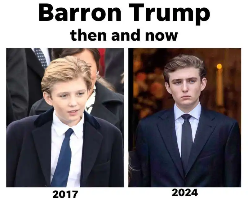 barron trump 2017 e 2024