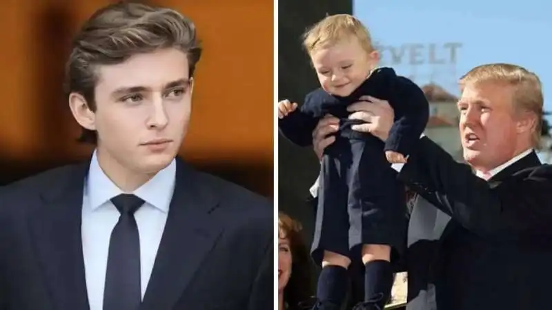 barron trump ieri e oggi