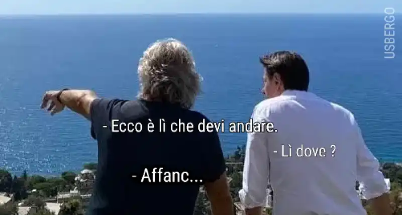 BEPPE GRILLO - GIUSEPPE CONTE - MEME BY USBERGO