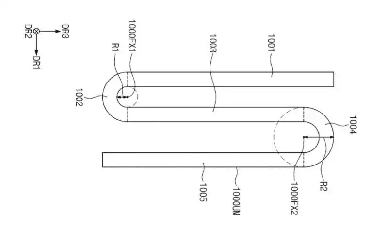 brevetto dello smartphone che si piega in tre della samsung 