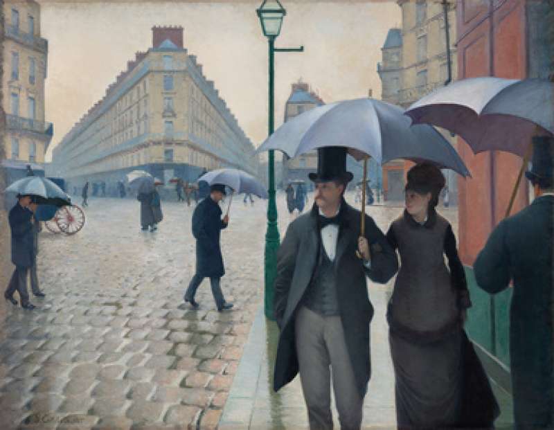 caillebotte rue des paris temps des pluie