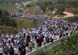 coloni israeliani - protesta