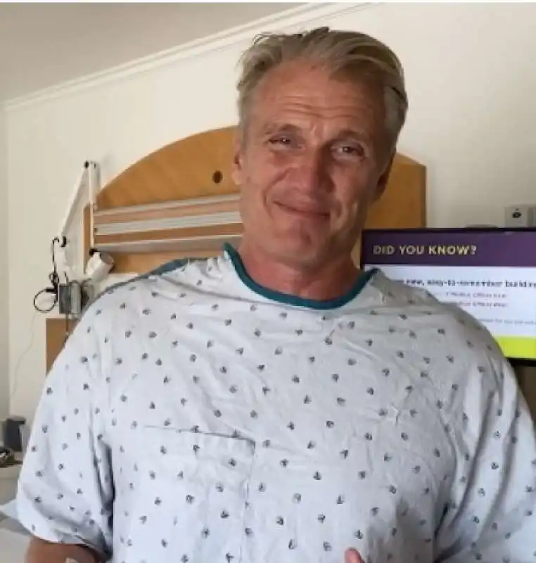 Dolph Lundgren in ospedale