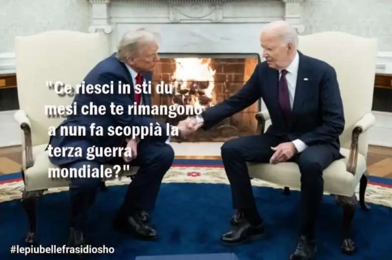 donald trump joe biden - vignetta by osho 