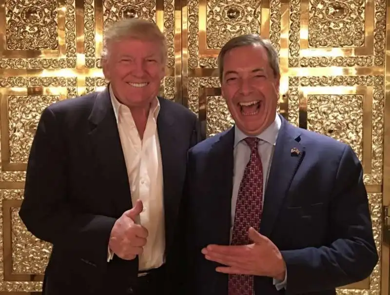 DONALD TRUMP NIGEL FARAGE 