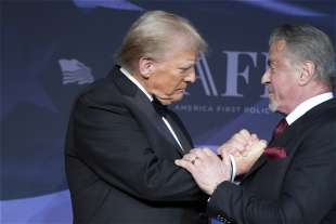 donald trump sylvester stallone - foto lapresse 1