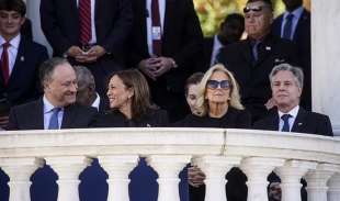 doug ehmoff kamala harris jill biden antony blinken veteran day cimitareo di arlington