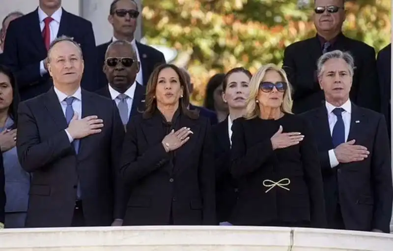 doug ehmoff   kamala harris   jill biden   antony blinken   veteran day   cimitareo di arlington