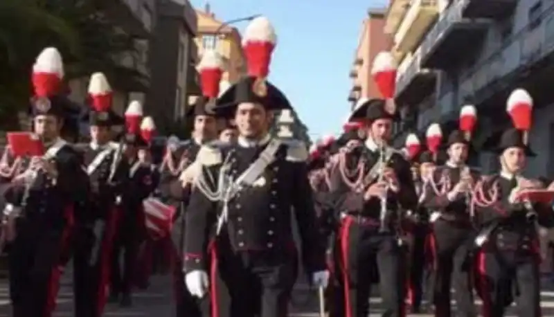 fanfara del XII reggimento dei carabinieri di Palermo