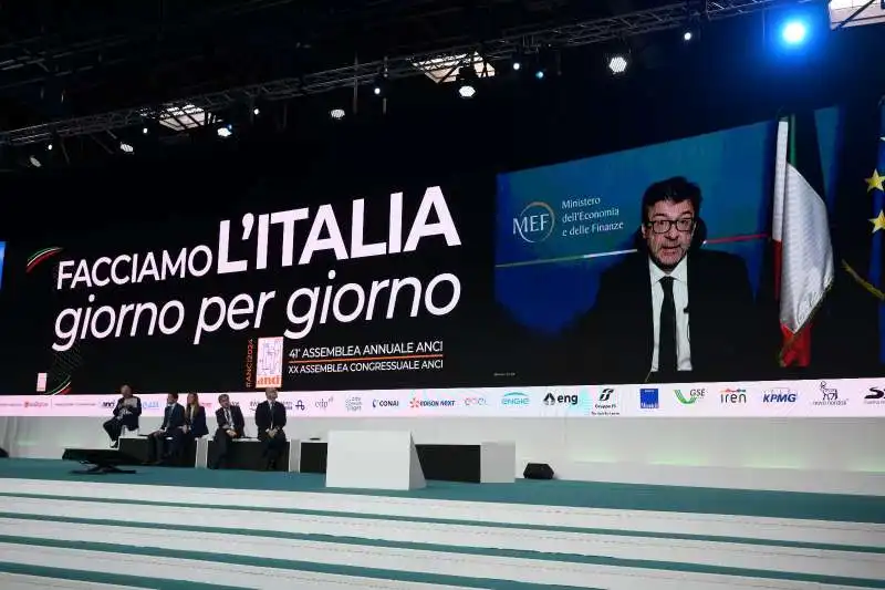 giancarlo giorgetti - assemblea anci