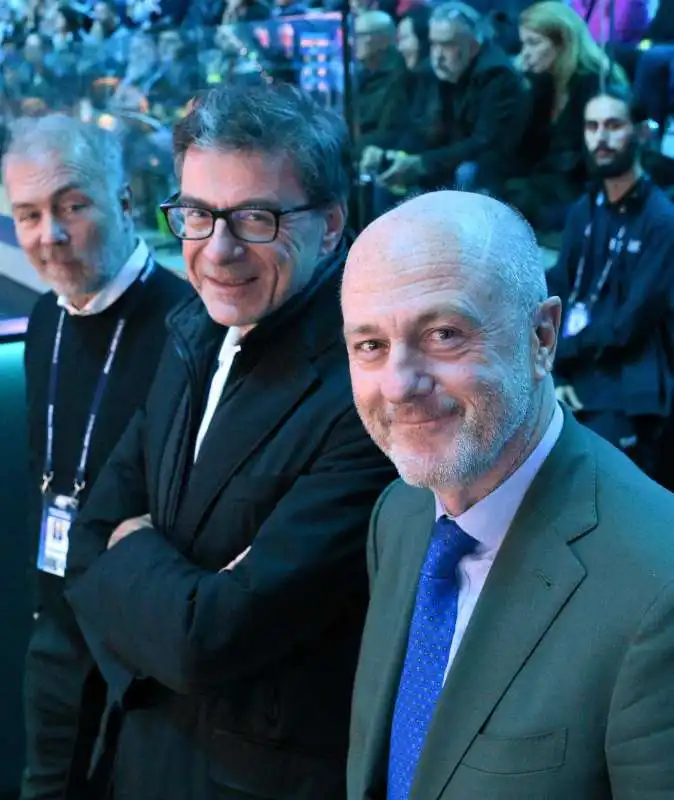 giancarlo giorgetti ed angelo binaghi  foto mezzelani gmt 1290