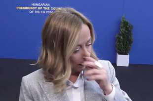 giorgia meloni al consiglio europeo informale di budapest 3