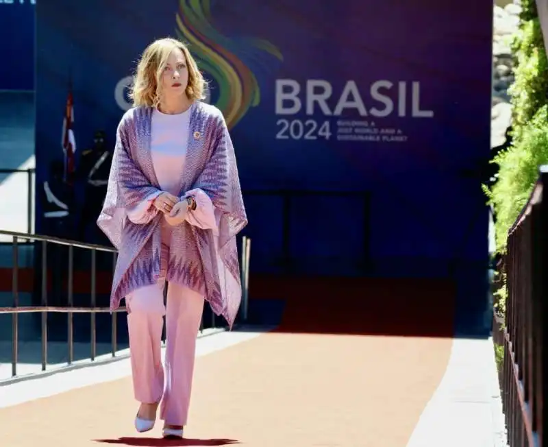 giorgia meloni al g20 in brasile 