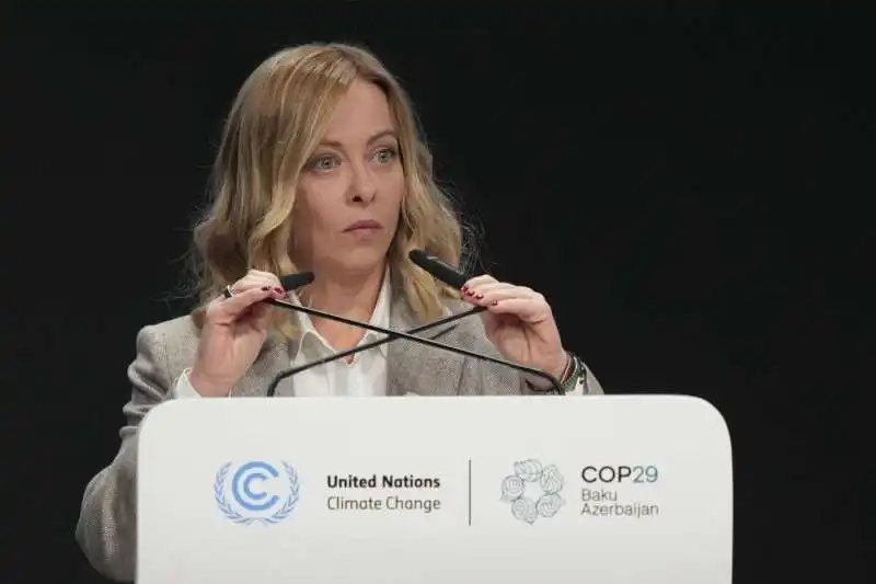 Giorgia meloni - cop29 a baku