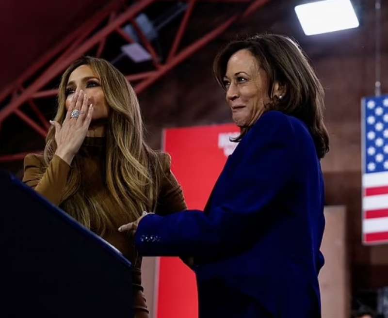 jennifer lopez kamala harris las vegas